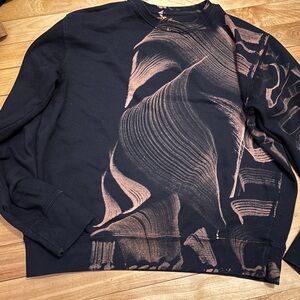 Bleached Black Sweatshirt medium